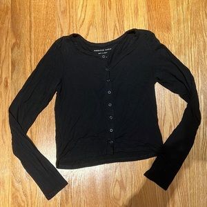 Black long sleeve with buttons